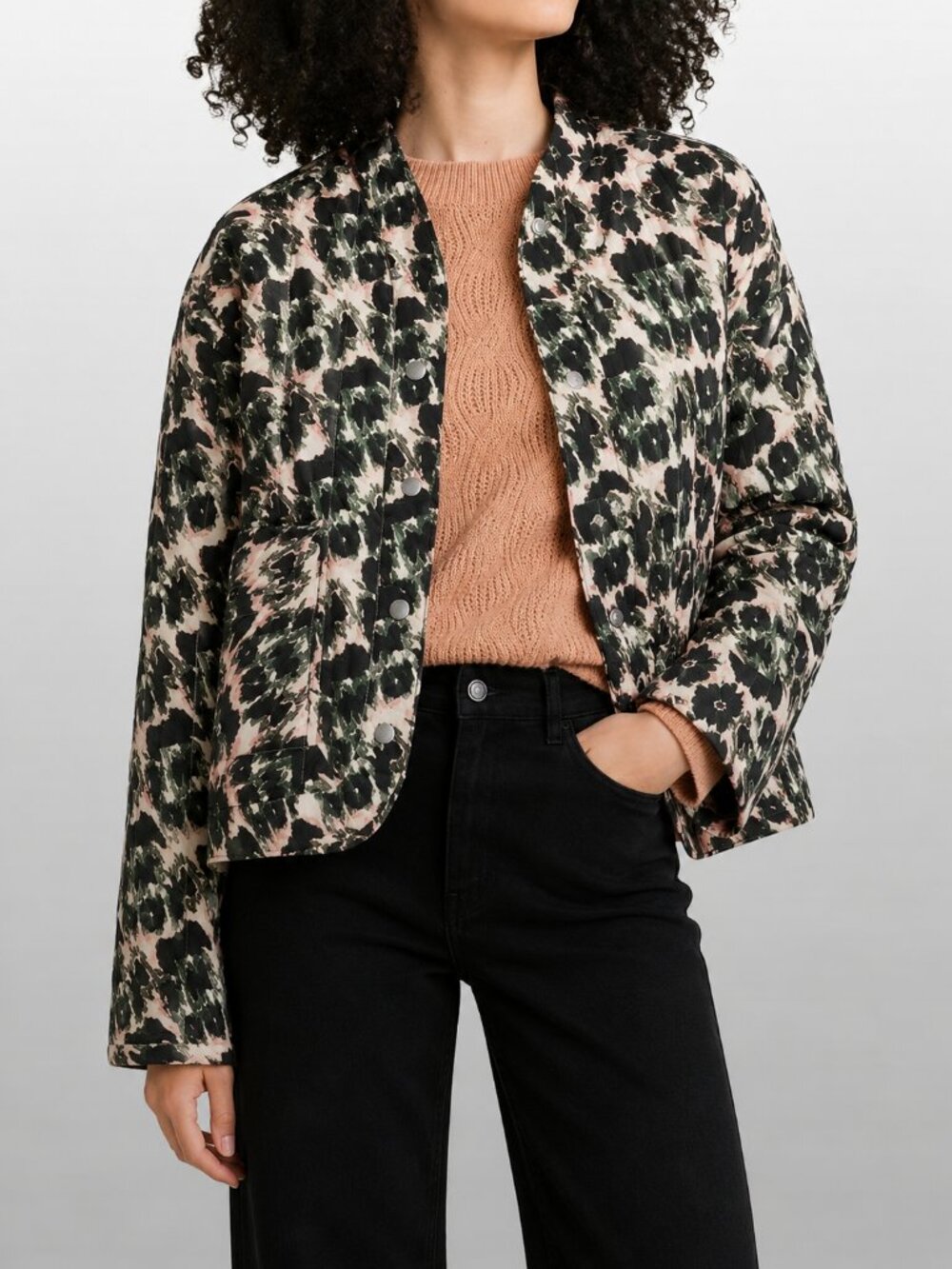 Rachel Comey for Target Animal Print Quilted Jacket Medium Colorblock